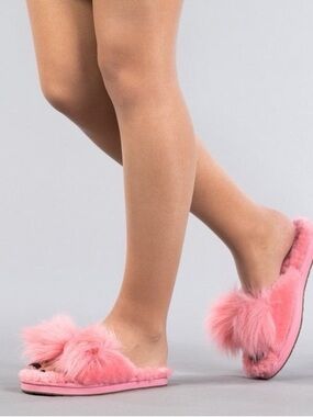 UGG Mirabelle Pink Shearling Slide Slippers